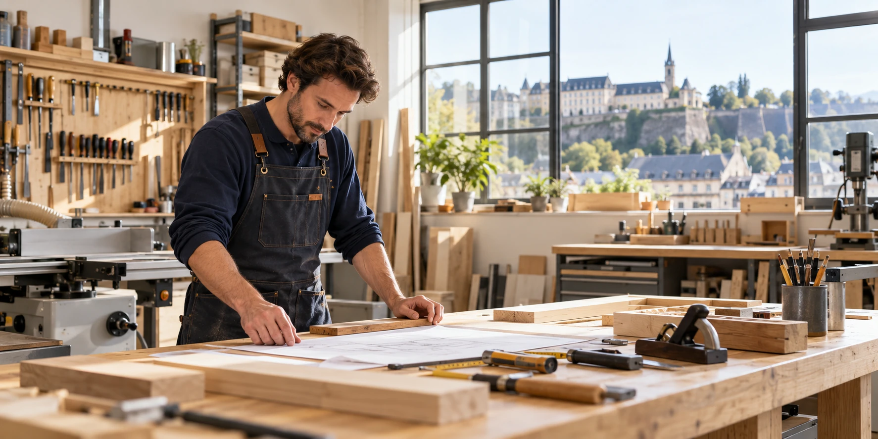 Artisan dans son atelier